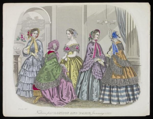 Unknown, Fashions for London and Paris January 1853