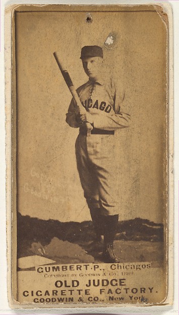 Goodwin & Company, Gumbert, Pitcher, Chicago, from the Old Judge series (N172) for Old Judge Cigarettes