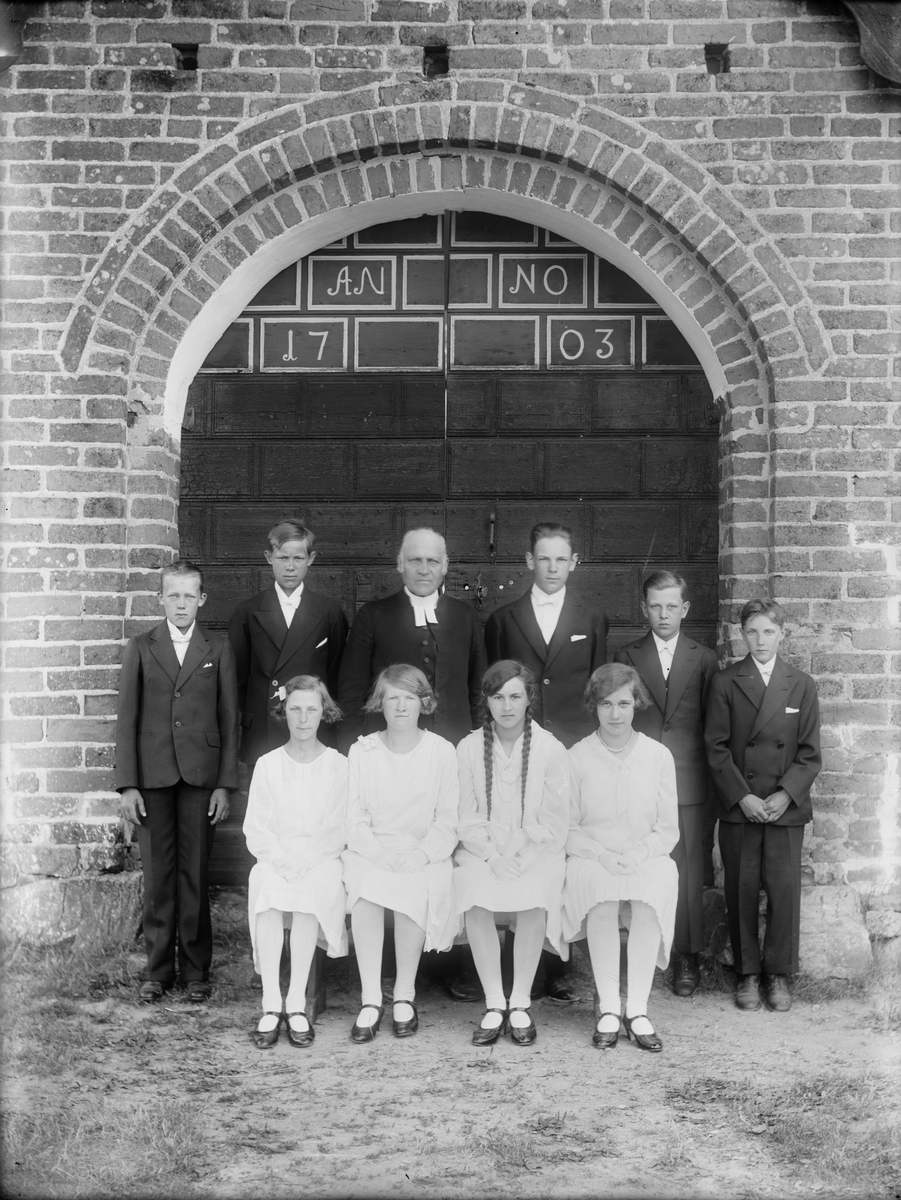 Skötsner-Edhlund, Konfirmander, Valö socken, Uppland 1930