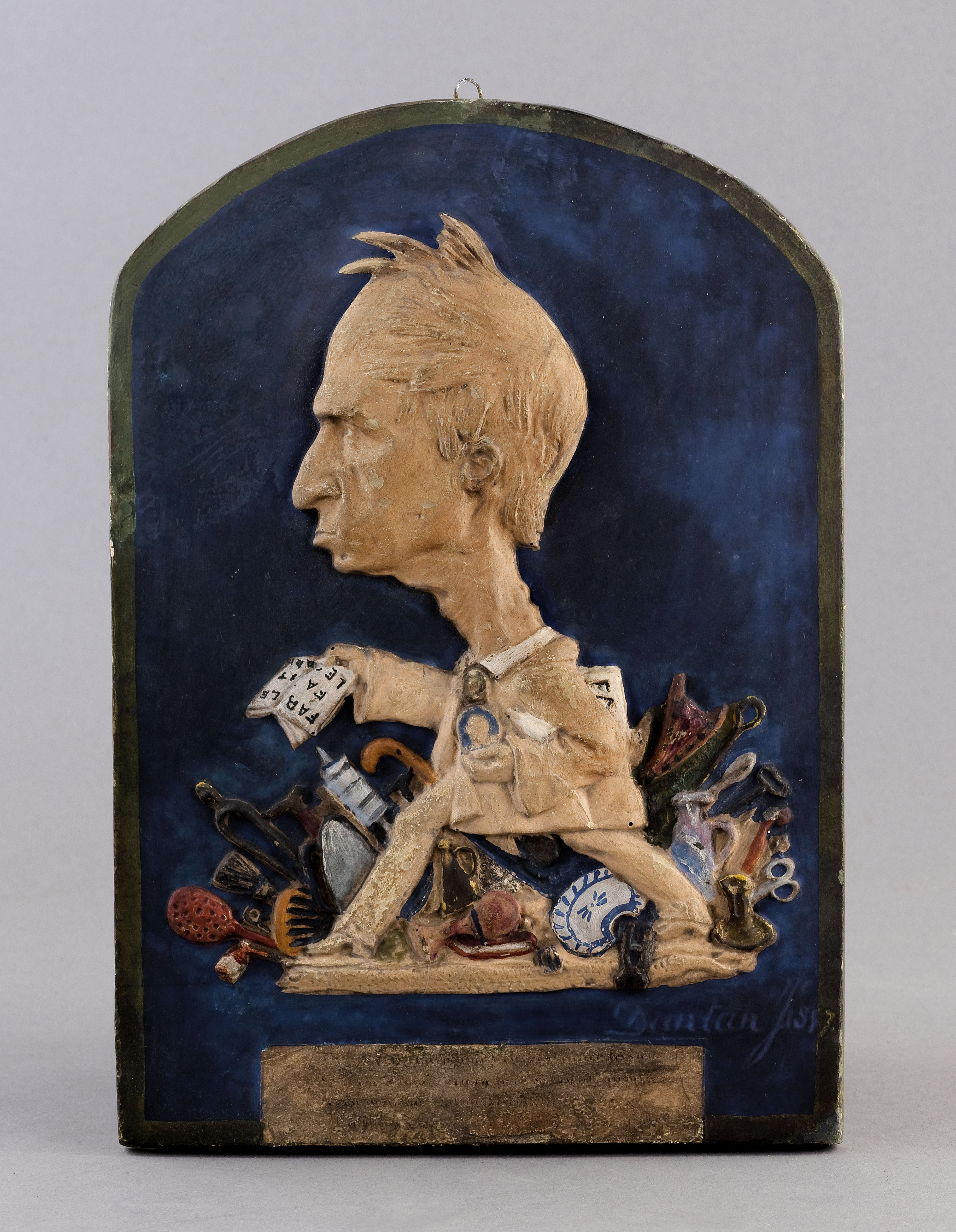 Jean Pierre Dantan, Portrait-charge d'Aristide Le Carpentier, collectionneur