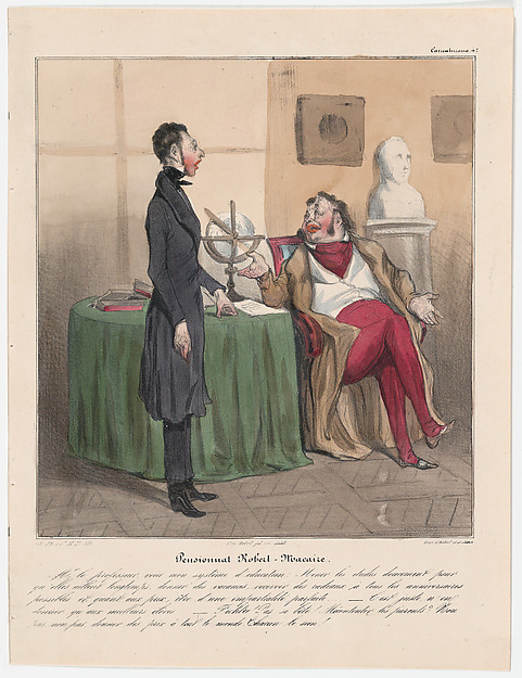 Honoré Daumier, Plate 42: Robert Macaire's boarding school, from 'Caricaturana,' published in Les Robert Macaires