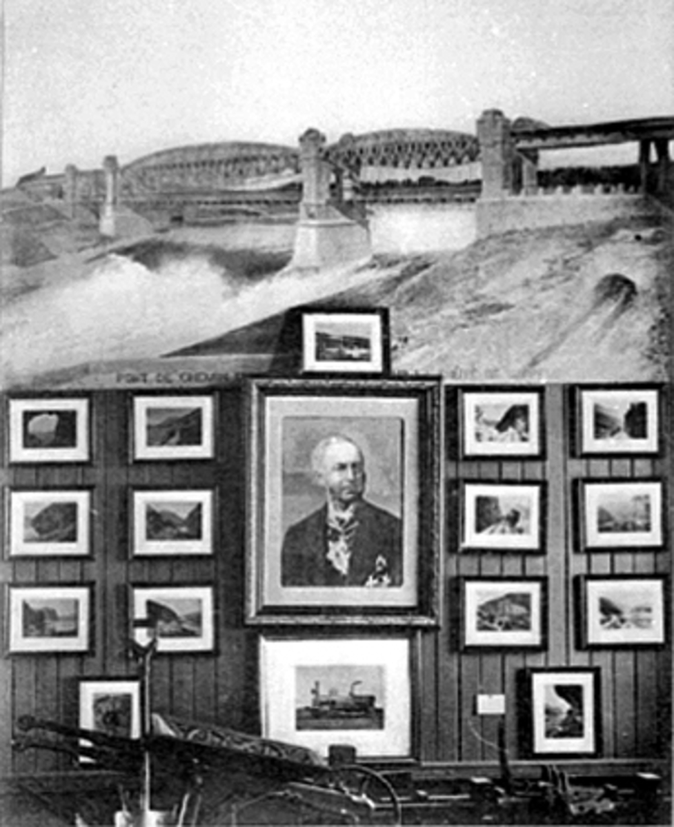 Anno Domkirkeodden, INTERIØR, UTSTILLING, NORSK JERNBANEMUSEUM, BILDER AV FORSKJELLIGE JERNBANESTREKNINGER, DISEN