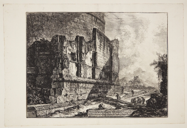 Giovanni Battista Piranesi, Resterne af Plauti'ernes grav på Via Tibertina, nær Ponte Lugano ved Tivoli
