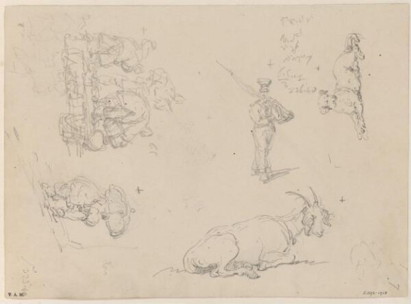 George Chinnery, Sketches of figures and animals
