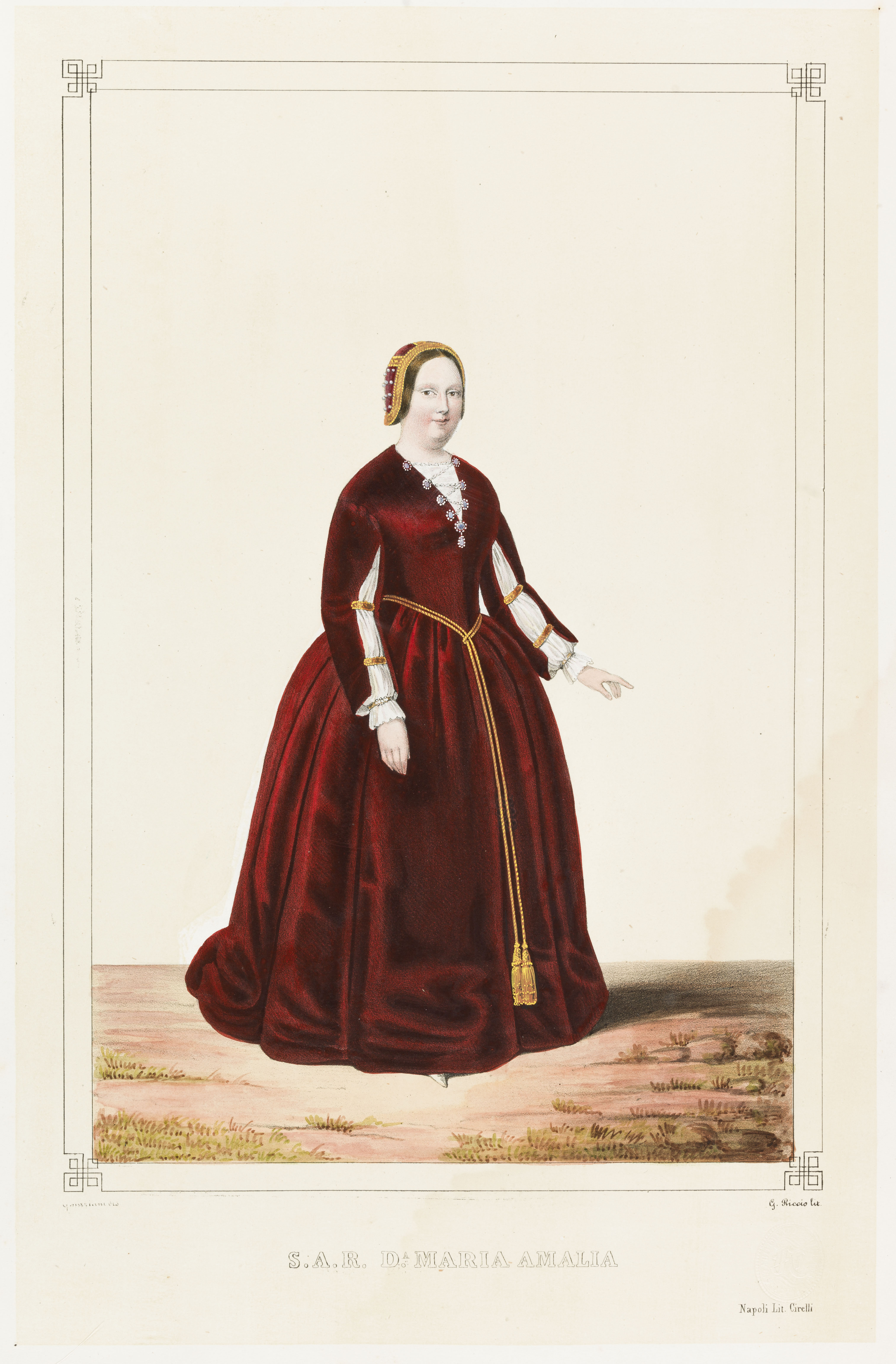 Giovanni Mariani, Portrait de S.A.R Da Maria Amalia