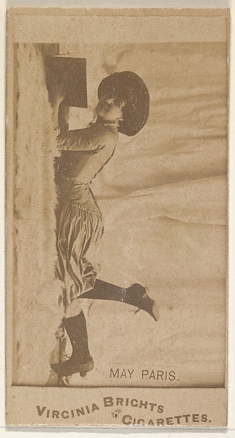 Allen & Ginter, May Paris, from the Actors and Actresses series (N45, Type 1) for Virginia Brights Cigarettes