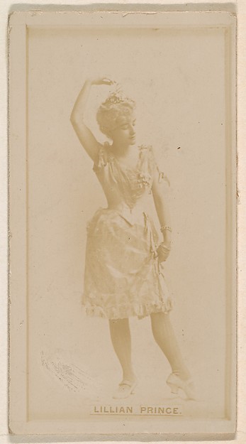 Kinney Brothers Tobacco Company, Lillian Prince, from the Actresses series (N245) issued by Kinney Brothers to promote Sweet Caporal Cigarettes