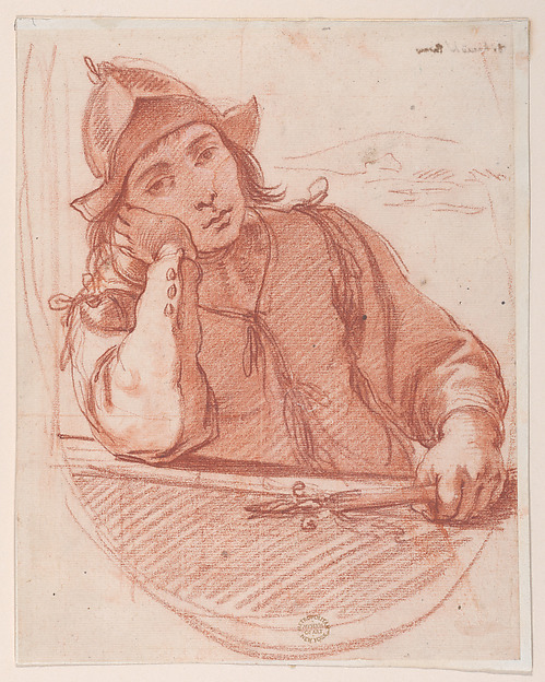 Giuseppe Maria Crespi, Soldier Resting his Head on his Elbow
