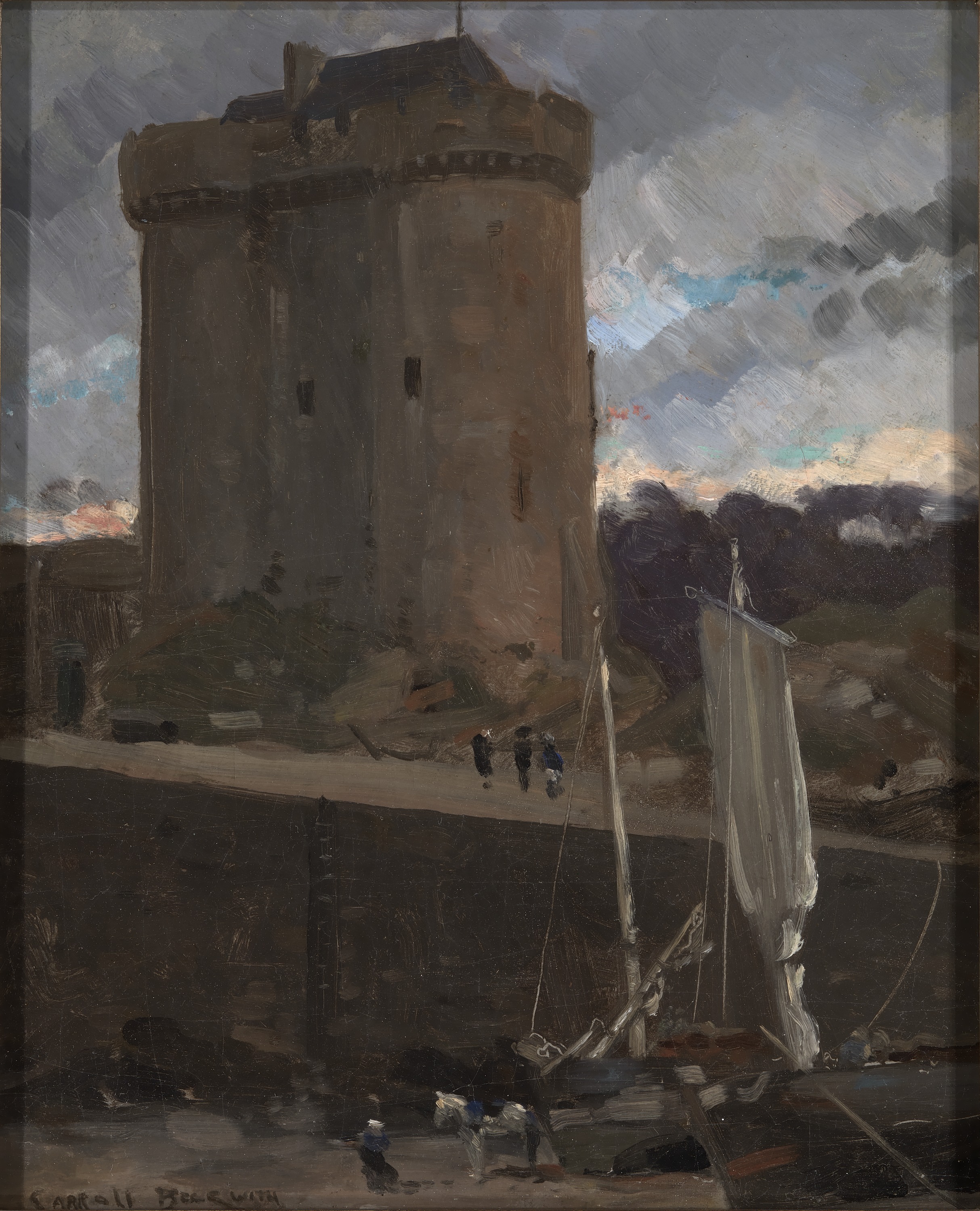 Carroll Beckwith, La Tour de Solidor at St. Severin, Normandy