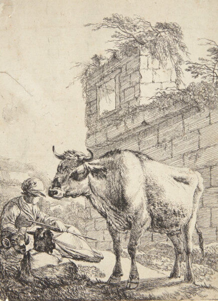 Johann Heinrich Roos, Liggende hyrde og stående ko