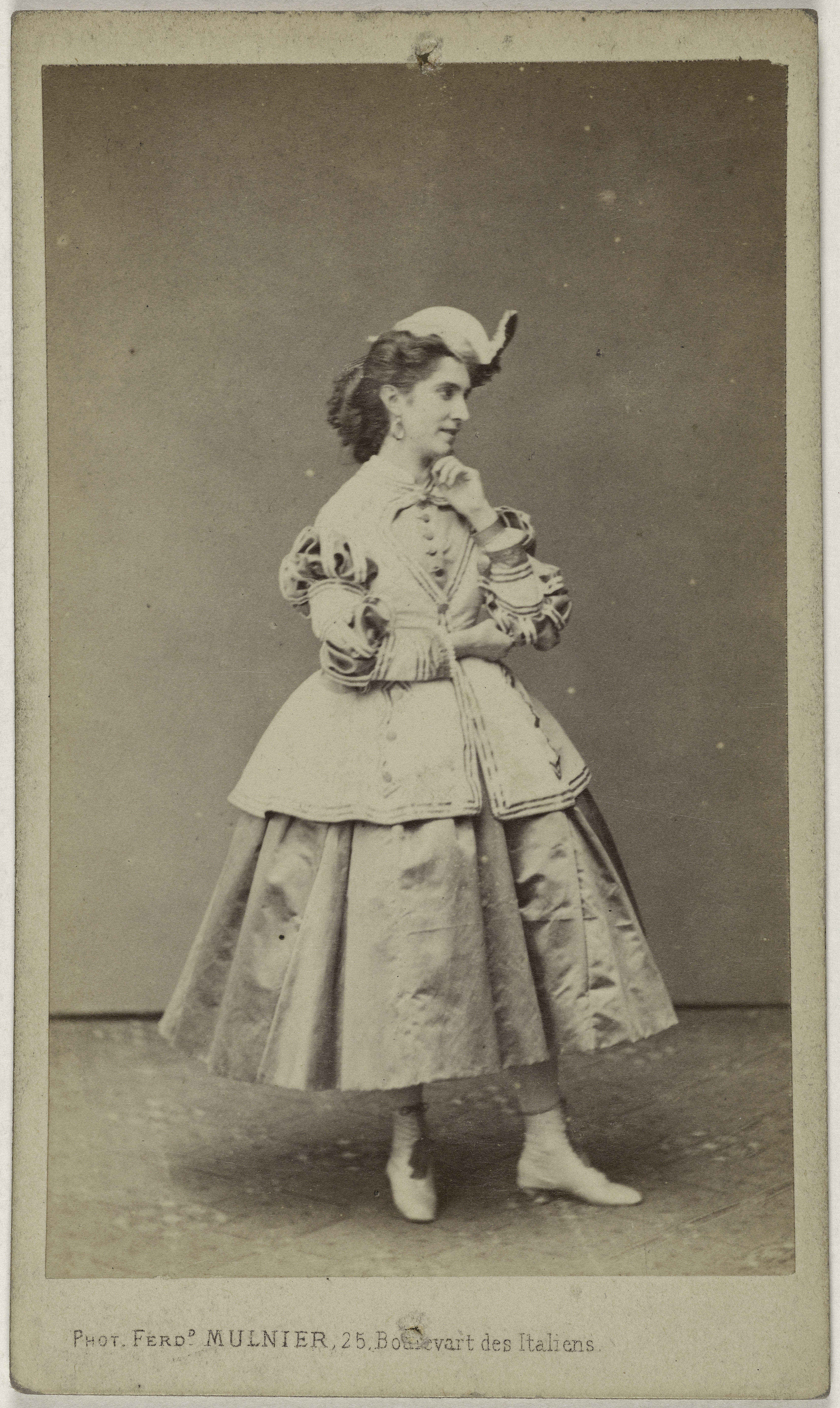 Ferdinand Mulnier, Portrait de Julie Clémence Marie Dambricourt (actrice au théâtre de l'Odéon et du Gymnase)