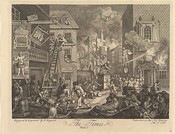 William Hogarth, The Times, Plate 1