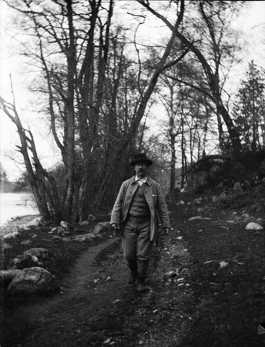 Carl Liljefors, Bruno Liljefors, Hanstavik, Ingarö socken, Uppland år 1900