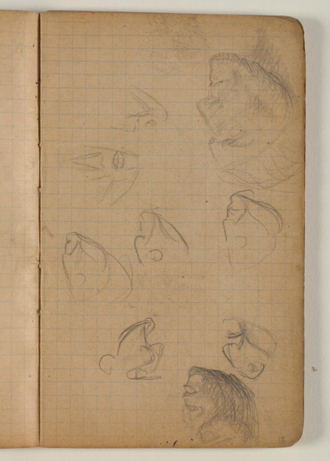 Niels Larsen Stevns, Ansigtsskitser
