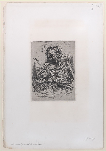 Charles Jacque, Death Playing the Violin