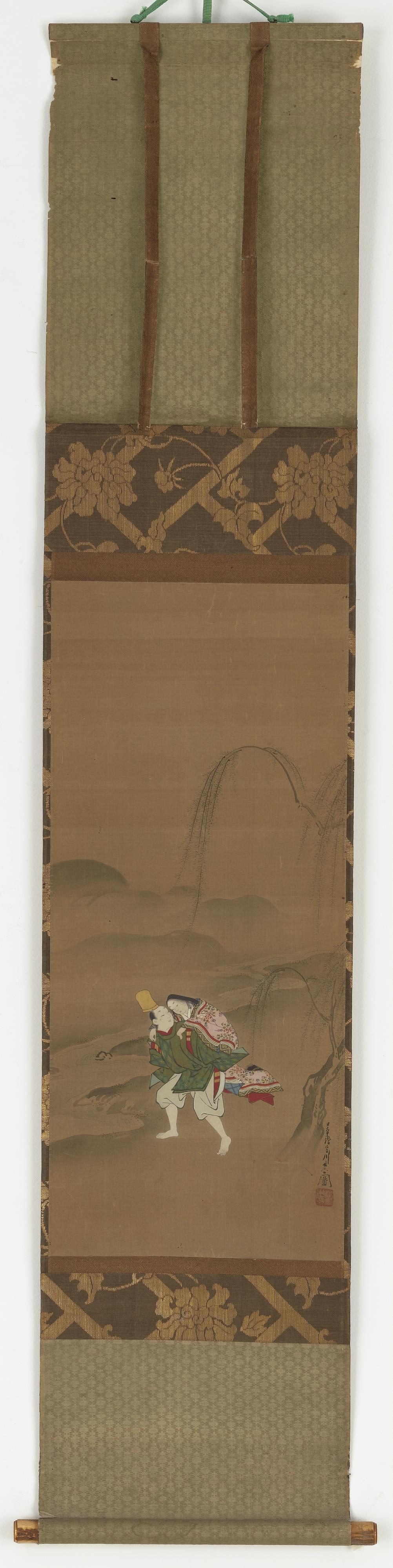 Miyagawa Choshun, Ariwara Narihira carrying his lover