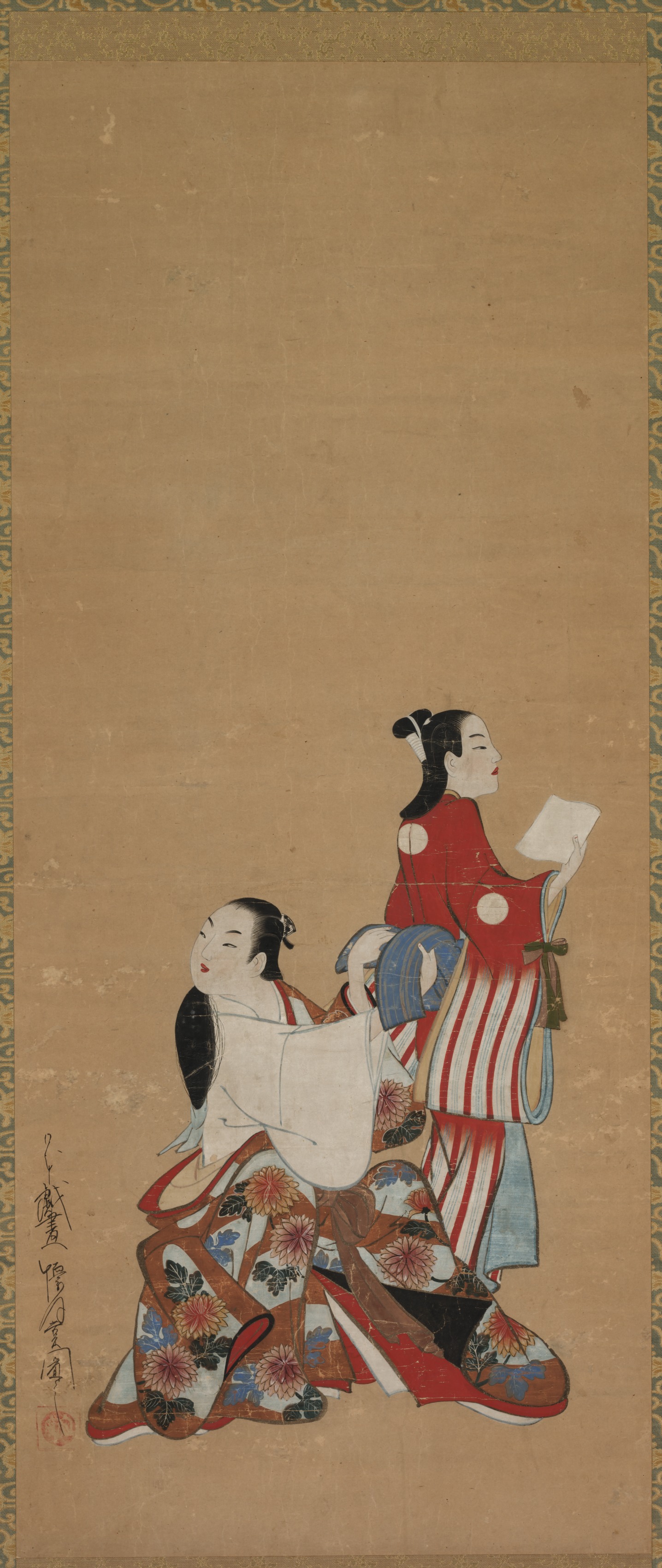 Kaigetsudō Ando, Courtesan and Attendant