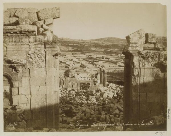 Unknown, Jordan, Gerasa, Gateway to Temple (inner side) looking over the city