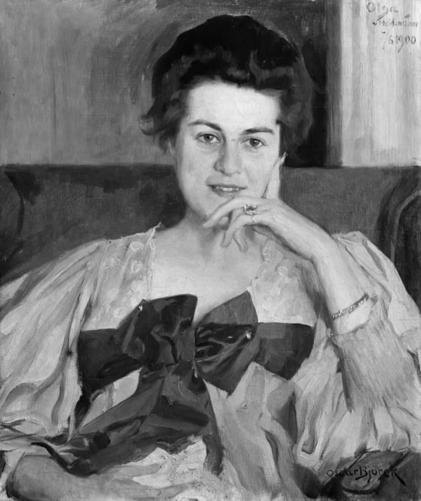 Oscar Björck, Dameportræt, Olga von Heidenstam