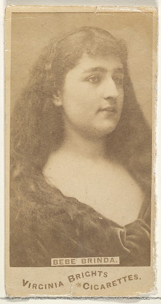 Allen & Ginter, Bebe Brinda, from the Actors and Actresses series (N45, Type 1) for Virginia Brights Cigarettes