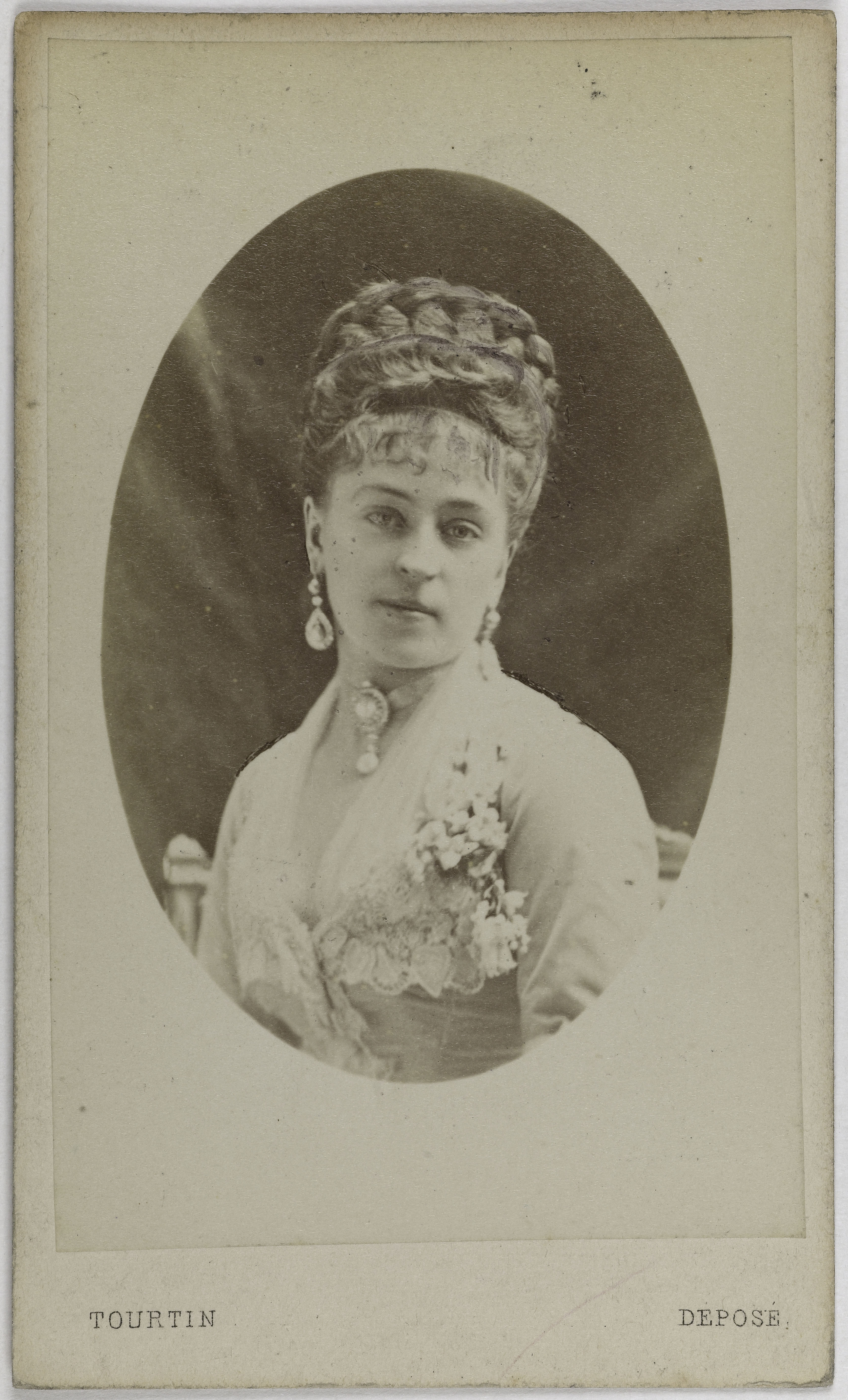 Joseph Tourtin, Portrait d'Adeline Blanche Pierson, (1842-1919), (actrice)