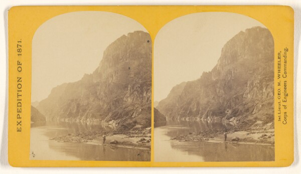 Timothy H. O'Sullivan, View across Black Canon. The grand walls in perspective.