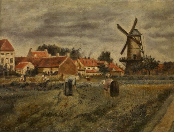 Henri De Braekeleer, Harvesting Potatoes