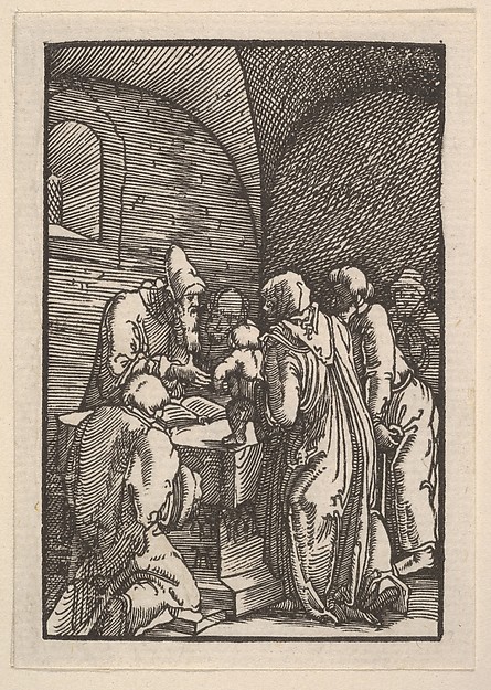Albrecht Altdorfer, Presentation in the Temple, from "The Fall and Salvation of Mankind Through the Life and Passion of Christ"