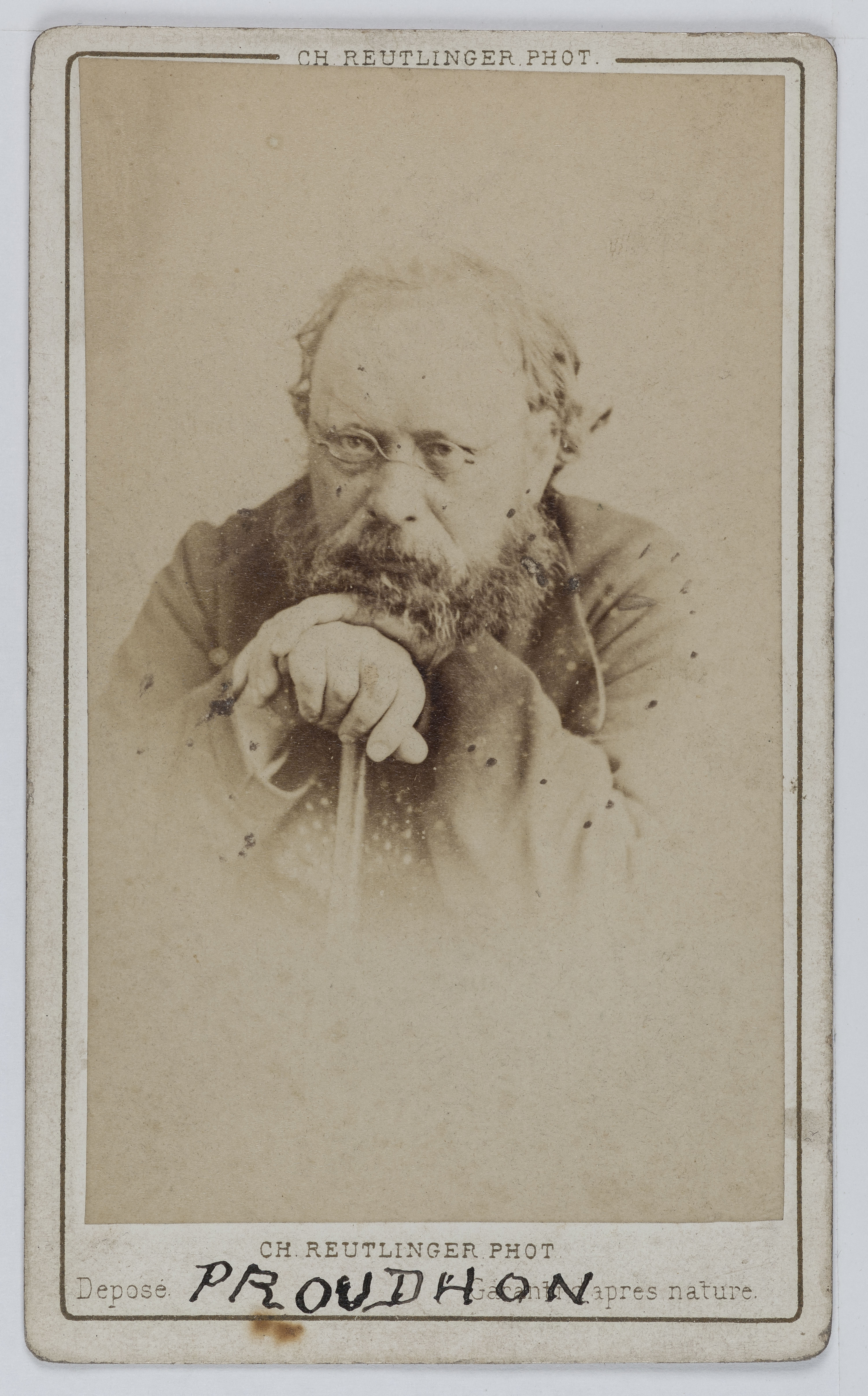Charles Reutlinger, Portrait de Pierre Joseph Proud'hon (1809-1865), publiciste, philosophe et sociologue.