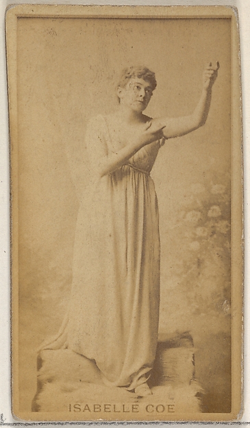 Allen & Ginter, Isabelle Coe, from the Actors and Actresses series (N45, Type 8) for Virginia Brights Cigarettes