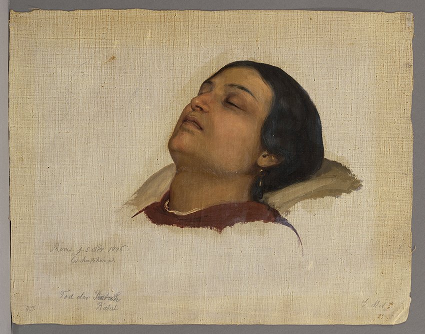 Gustav Metz, Studie zum Tod der Rahel, 1846