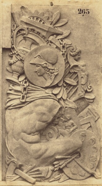 Édouard Baldus, [Detail of the Decoration of the Second Floor of the Pavillon Richelieu, Louvre, Paris]