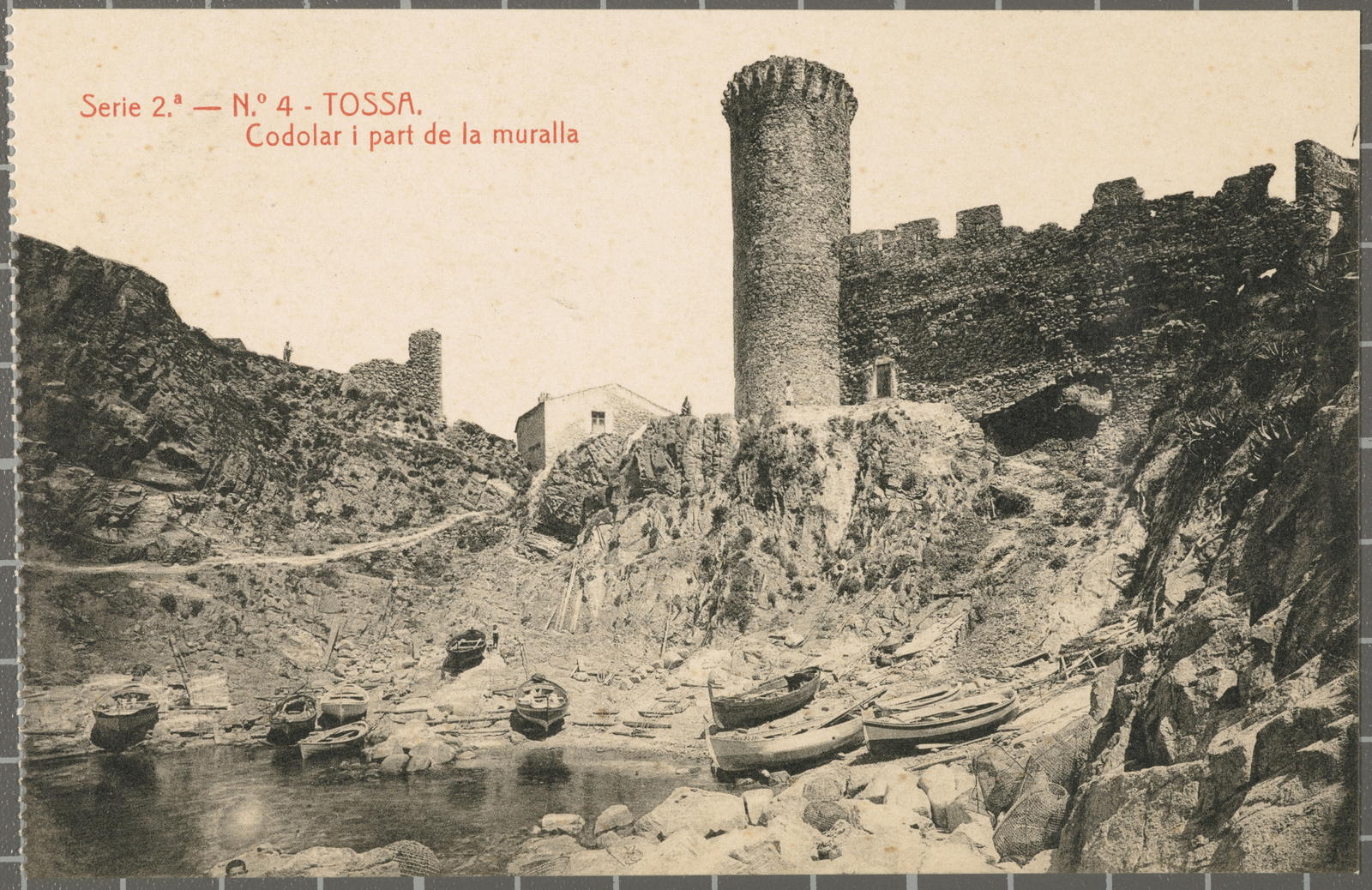 Josep Thomas Bigas, Serie 2.ª - N.º 4 - TOSSA. Codolar i part de la muralla