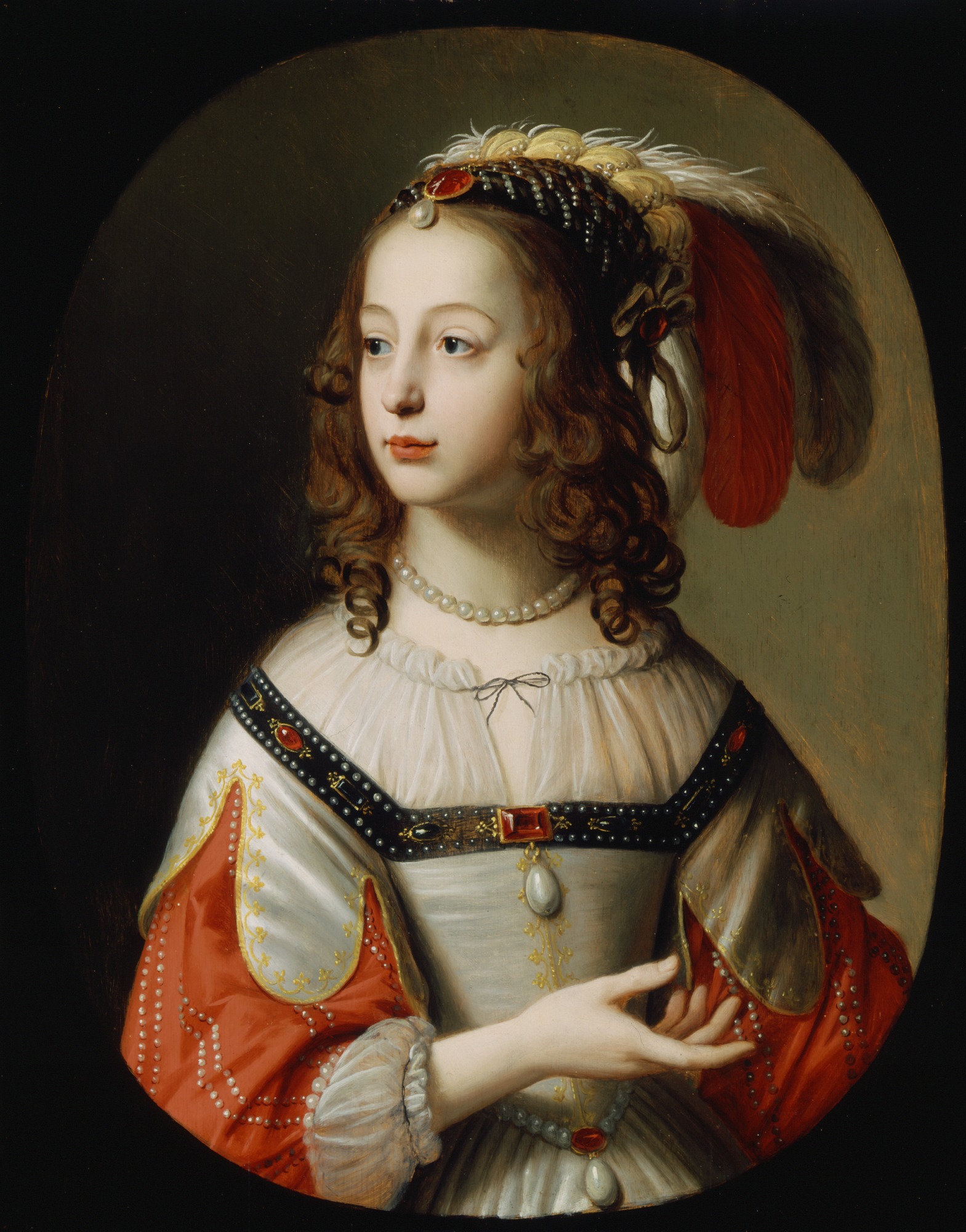 Gerard van Honthorst, Portrait of Sophia, Princess Palatine, 1641