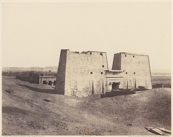 Félix Teynard, Edfou (Apollonopolis Magna), Vue Générale du Temple