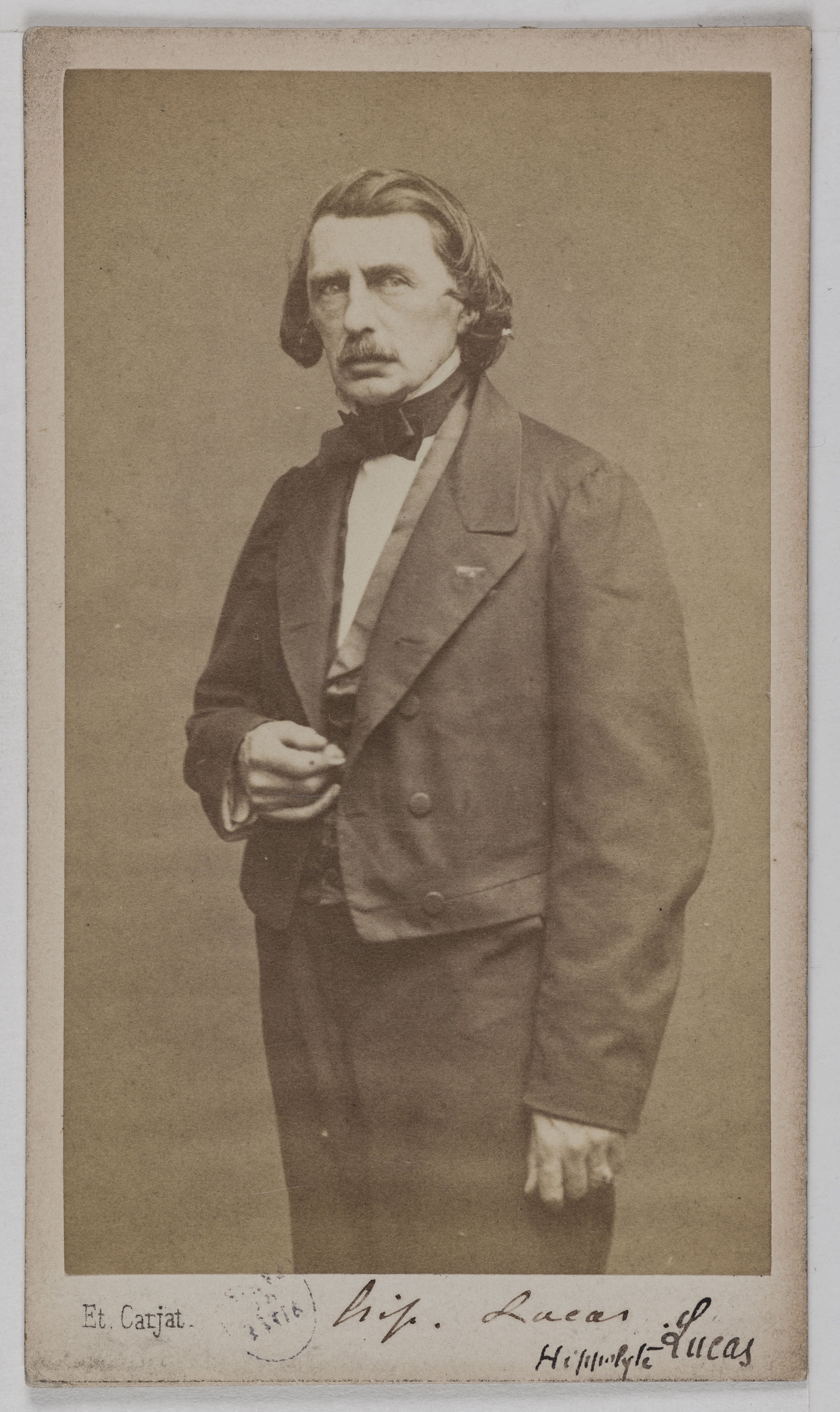 Carjat & Cie, Portrait de Lucas Hippolyte, (1807-1878), (littérature, auteur dramatique)
