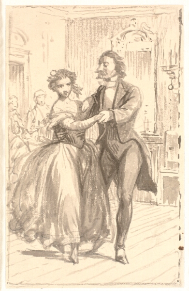 Wilhelm Marstrand, Det første par på ballet