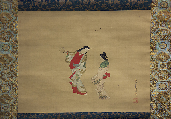 Nishikawa Sukenobu, Woman and Attendant