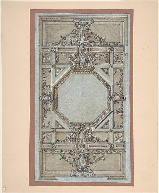 Anonymous, French, 19th century, Design for Ceiling Decoration