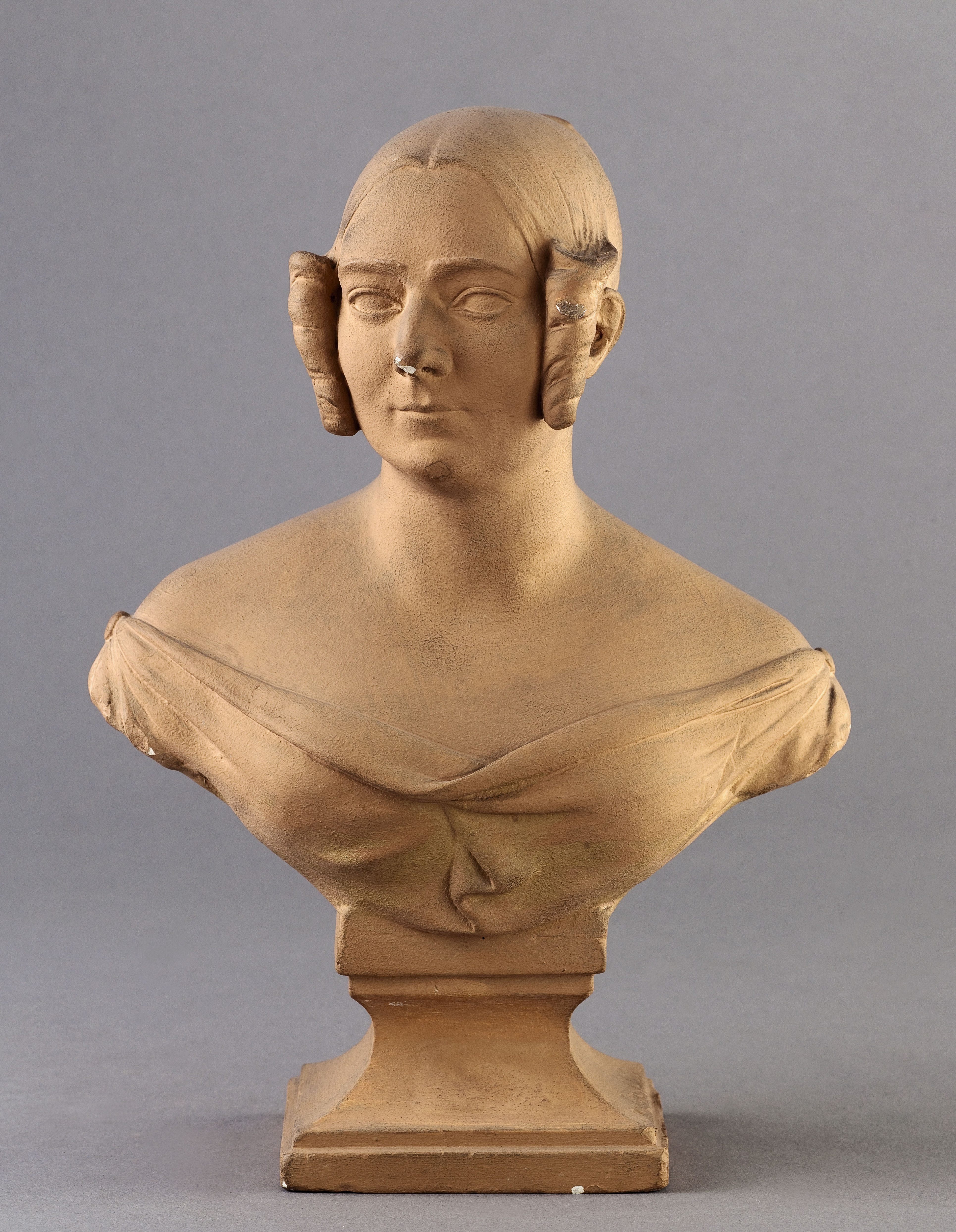 Jean Pierre Dantan, Portrait sérieux de Sophie Daw (ou Dawes), baronne Feucheres (1795-1840).