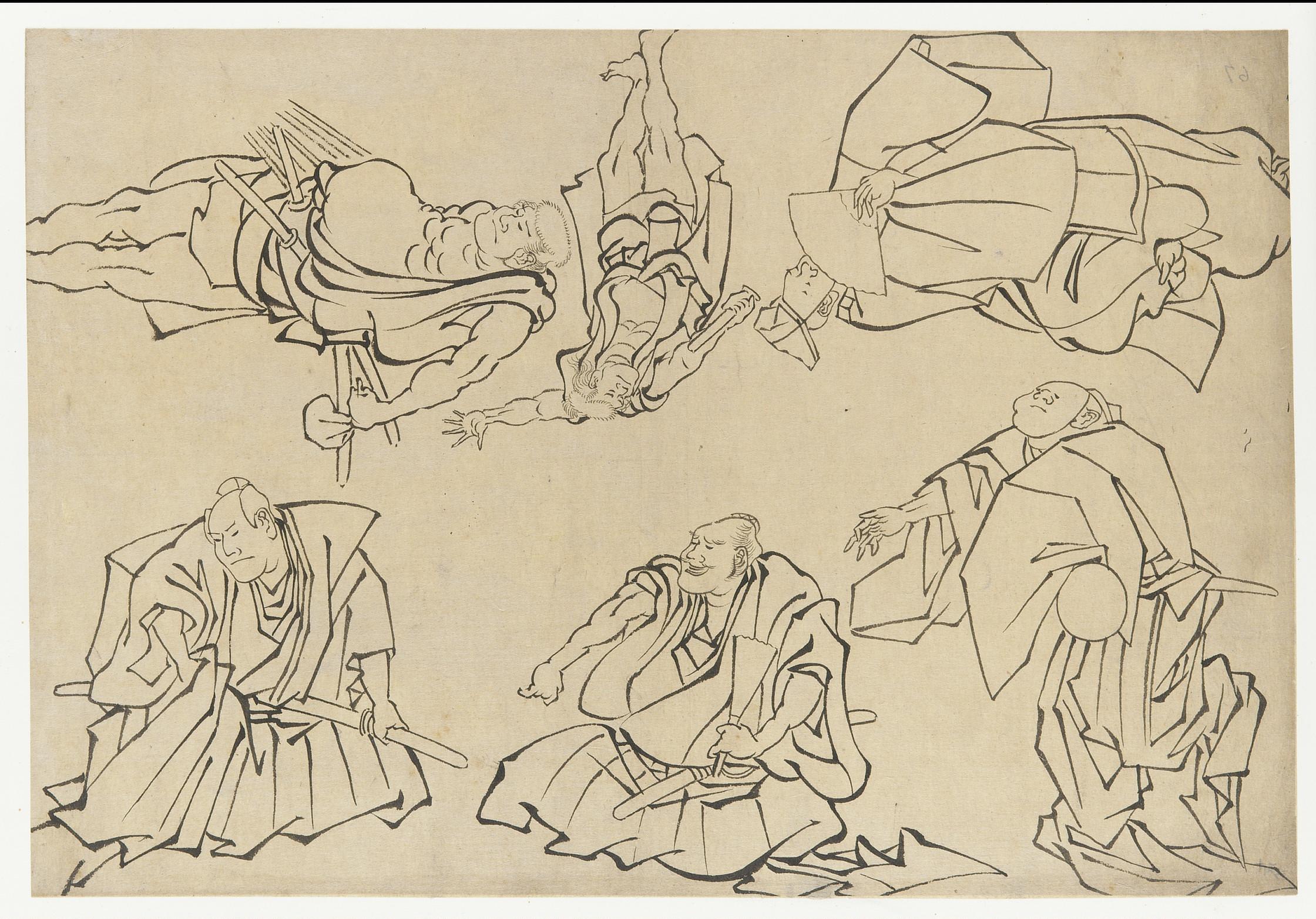 Katsushika Hokusai, Kabuki actors