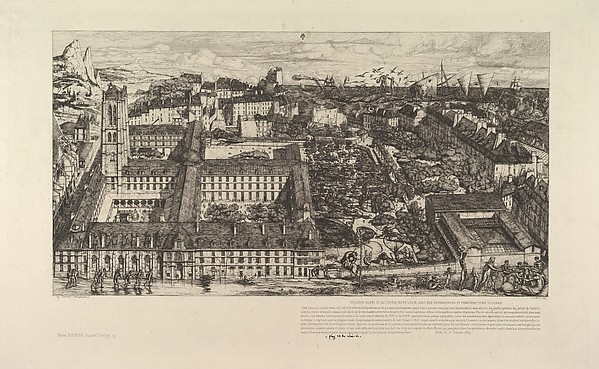 Charles Meryon, College Henri IV (ou Lycée Napoléon)