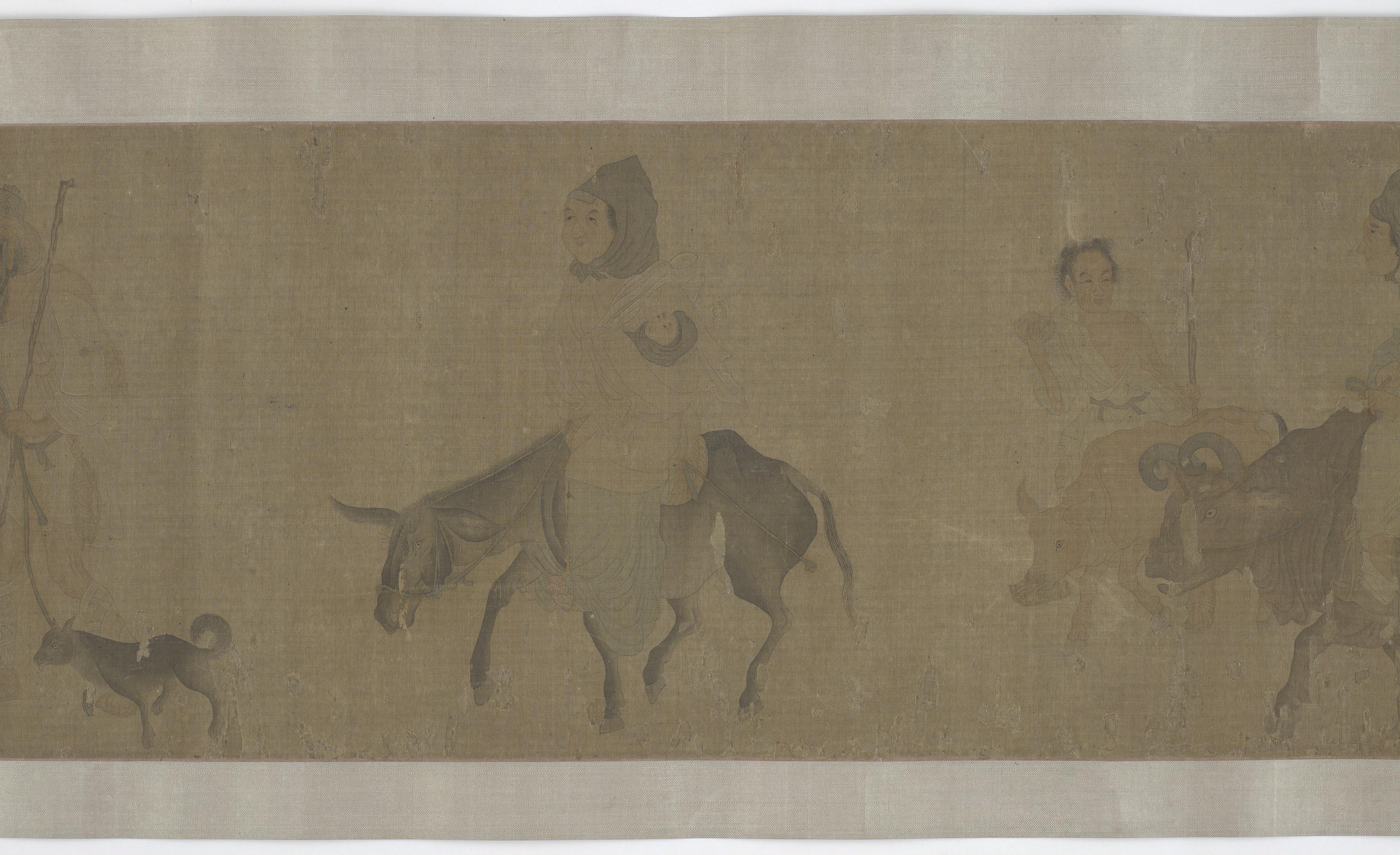 Formerly attributed to Qiao Zhongchang, Returning home after harvest