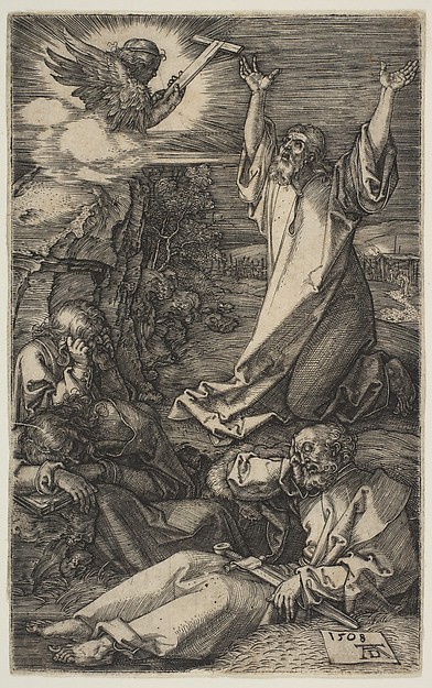 Albrecht Dürer, Christ on the Mount of Olives, from "The Passion"