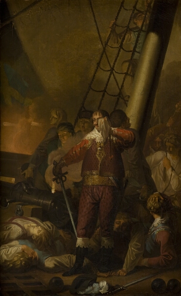 Nicolai Abildgaard, Christian IV på "Trefoldigheden" i slaget på Kolberger Heide 1644