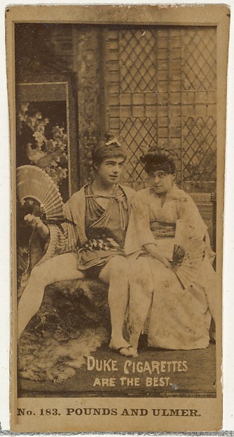 W. Duke, Sons & Co., Card Number 183, Pounds and Ulmer, from the Actors and Actresses series (N145-6) issued by Duke Sons & Co. to promote Duke Cigarettes
