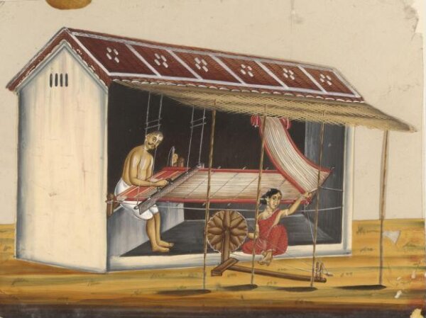 Unknown, One of eleven paintings depicting craftsmen and their shops.