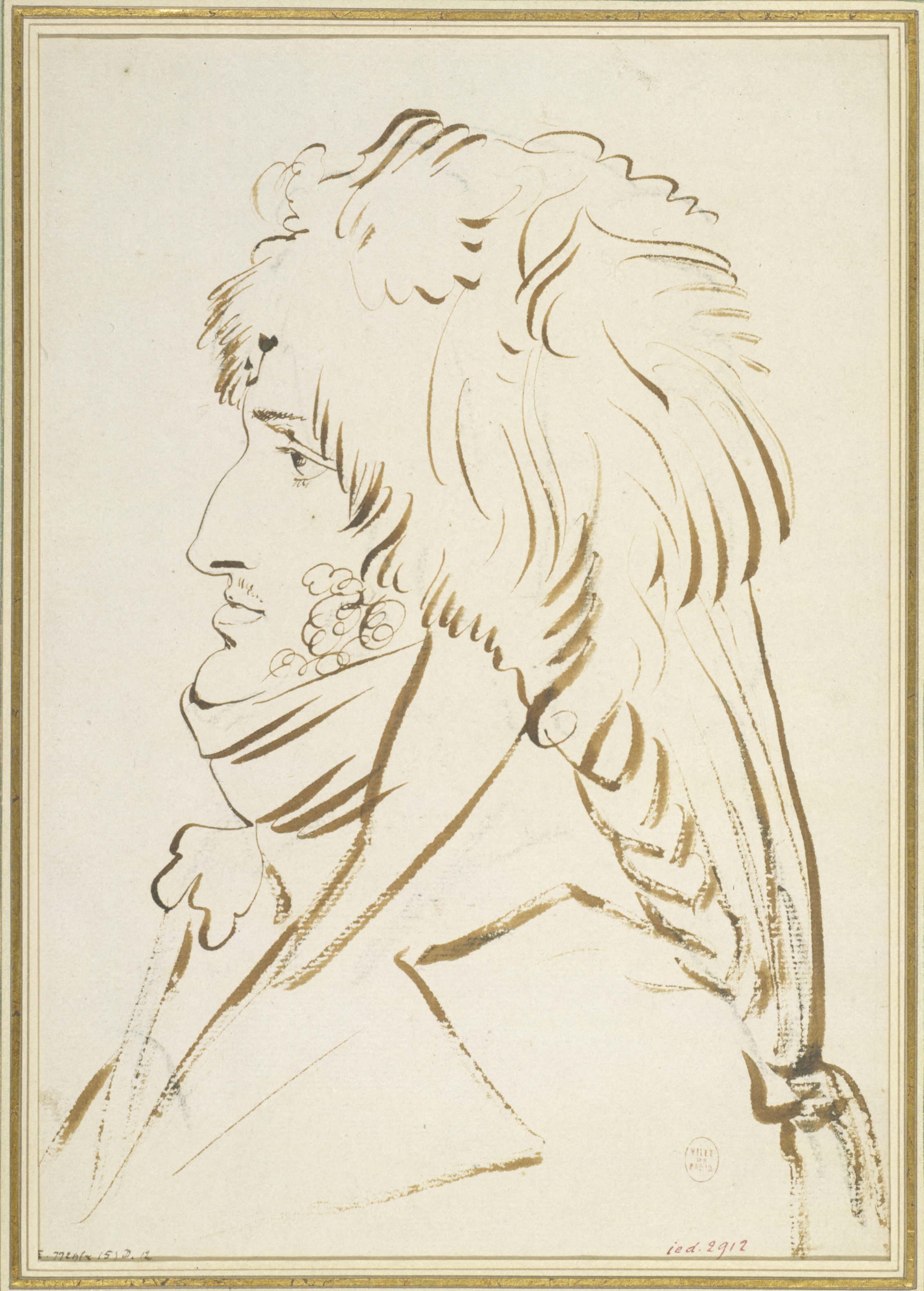 Jean-Baptiste Isabey, Portrait de Joachim Murat (1767-1815) en costume d'Incroyable.