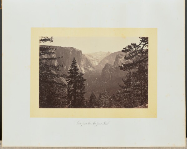 Carleton Watkins, View from the Mariposa Trail