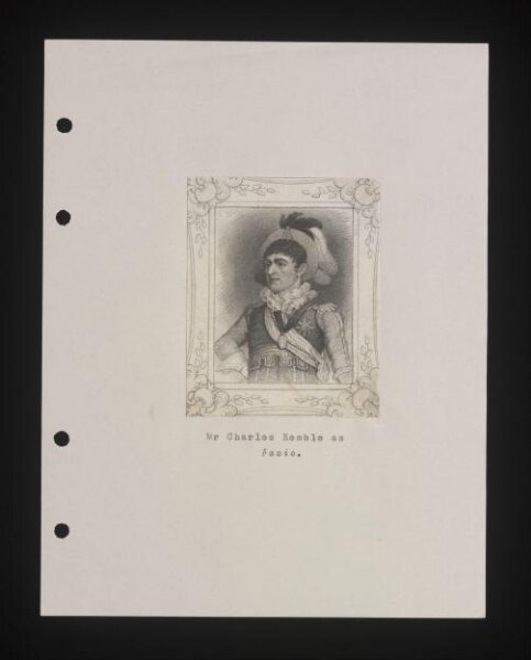 Unknown, Mr Charles Kemble as Fazio